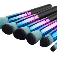Mikey Store Cosmetic Makeup Brush Makeup Brush Eyeshadow Brush (10pc Black) N8