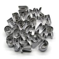 Aocor 26Pcs Mini Shaped Size Stainless Steel A-Z Alphabet Letters Biscuit Cookies Fondant Cutters Molds Backing... N7