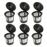 Goldenvalueable 6 x Single Coffee Pod Filters Compatible Keurig K Cup Coffee Maker System, Reusable