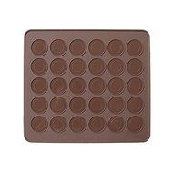 Generic Silicone Macaroon Baking Sheet Mat Muffin DIY Chocolate Cookie Mould Mode 30 Capacity Round