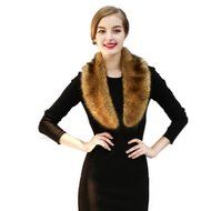 Scarf,Morecome Women Hasp Faux Fur Scarf Fur Scarves Fur Velvet Scarf (A) N14