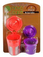 Novo Cafe Premium Reusable K-Carafe and K-Cup Coffee Filter for Keurig 2.0 N4
