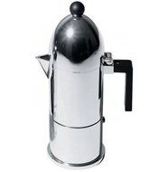 Alessi A9095/6 B La Cupola Espresso Maker With Black Handle 6 Cups