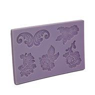 "dipshop Peony Embossed Fondant Mold Silicone Cake Mould Decorating Tool" shopping N3