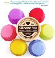 Delidge Silicone Baking Cups, Pack of 6, Assorted N3