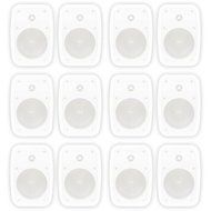 Theater Solutions TS525ODW Indoor or Outdoor Speakers Weatherproof Mountable White 6 Pair Pack