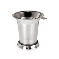 Frieling USA 18/8 Stainless Steel Tea Infuser with Dual Purpose Lid, 3.75&quot; tall N3