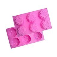 GUO -Silica gel cake Mold Food grade silicone Oven special 5 pieces N2