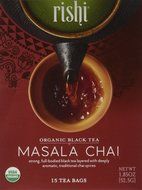 Rishi, Masala Chai, Organic Black Tea, 15 Tea Bags