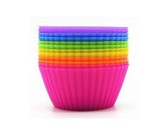 LUXEHOME BPA Free Non-stick Silicone Muffin Cake Cupcake Cup with 6 Colors, Set of 12. Buy 2 Get 20% Discount N2
