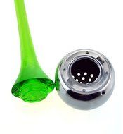 Sagaform Tea Strainer with Holder, Green N3