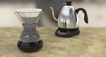 Brewista Smart Brew Pour Over Coffee Maker 3 Cup, 5 Cup, and 8 Cup Sizes - Silicone Grip Handle - Dishwasher Safe... N3