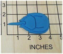 Horseshoe Crab Shape Fondant Cookie Cutter and Stamp #1342