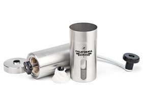 Premium Ceramic Burr Coffee Grinder - Portable Stainless Steel Coffee Mill by California Home Goods - Aeropress...