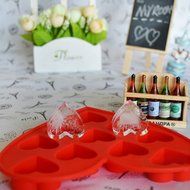 ULATREE Heart Shape Cake Chocolate Mold Ice Cube Tray Maker New Silicone Fondant N3