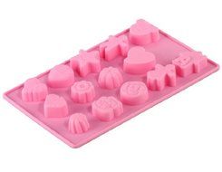 Stylish Silicone Cake Mold &amp; Ice Tray (Pink) N2