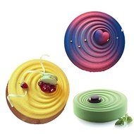 Round &amp; Waves Design Silicone Mousse Cake Mould Cake Mold Silicone Flexible For Mousse Cake Breads Brownie Cornbread... N3