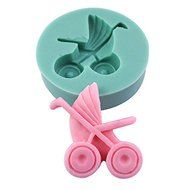 2win2buy Crafts Mold Food Grade Silicone MINI Fondant Mold Cake Mold-Pram N3