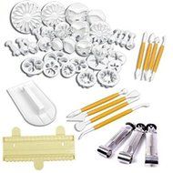 ACE 46Pcs Baking Tool For Cakes Decorating Sets Pastry Tools Cookie Mould Fondant Flower Molds N3