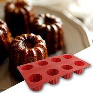 8 multi canel cupcake silicone mold silicone moulds cake decoration canele molds para horno baking tools chocolate... N6