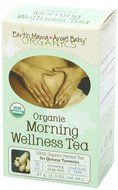 Earth Mama Angel Baby Organic Morning Wellness Tea, 16 Teabags/Box (Pack of 3) N5