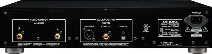 Onkyo C-7000R Reference Audiophile Grade CD Player (Black) N3