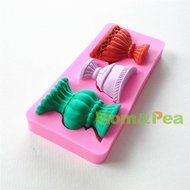 Mom&amp;pea 0638 Flowerbeds Shaped Silicone Mould for Fondant Cake Sugar Paste Cake Decoration 3d Cake Toppers Mold... N3