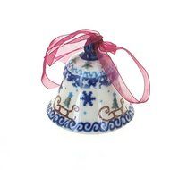 Polish Pottery Noel Nights Small Bell