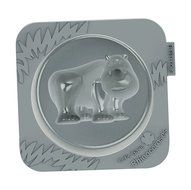 Siliconezone 4.3&quot; Non-Stick Silicone Rhinoceros Mini Cake Mold, Grey N7