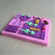 Y&amp;XL&amp;H House Mushroom Shaped Fondant Cake Chocolate Silicone Mold Mould,Decoration Tools Bakeware N5
