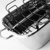 Sturdy Construction 15'' Roaster Pan with Rack, Stainless Steel
