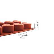 Silicone Hearts Baking Cake Chocolate Soap Candy Jelly Ice Mold Mould Pan 8-cav N6