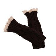 Morecome Fashion Women GirlHollow Out Lace Knitted Gloves (Black) N15