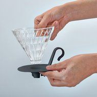 2 set Hario VDGN-01B V60 New Glass Coffee Dripper 01, Black 2-ounce N5