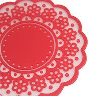 Dianoo Sweet Vintage Translucent Hollow Lace Coasters, High Quality Anti-scald Cup Coasters, 12PCS (Six Colors... N6