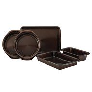 Circulon 5 Piece Symmetry Non-Stick Bakeware Set, Chocolate N3