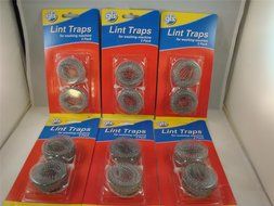 12 Lot Washing Machine Lint Traps Snare Filter Screens Aluminum Mesh W/ Clamps