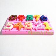 Mom&amp;pea 0589 Candle Numbers Shaped Silicone Mould for Fondant Cake Sugar Paste Cake Decoration 3d Cake Toppers... N4