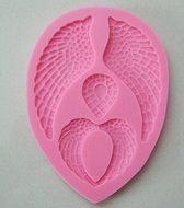 HSE Beautiful different kinds and size Angel Wings Shape Silicone 3D Mold Cookware Cake Decorating fondant soap...
