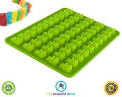 Gummy Bear Mold for Hard Candy &amp; Chocolate Molds - Gelatin Maker - Bonus Syringe For Easy Filling - BPA Free &amp;... N3