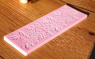 HSE Rattan Shape Flower and Leaf Sugar craft Silicone Lace Fondant Embossing Cake DIY Moulds Candy Cake Decorating...