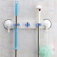 ASDOMO Wall Mounted Mop Broom Holder Mop Rack Storage Solutions for Broom Holders Hook Bathroom Rack Holder Hanger... N3