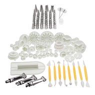 Set of 101pcs Tools For Cakes Modelling / Decorating With Stainless Steel Nozzles, Adapter, Flowers Nails, Sugar...