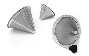 ilFiltro Stainless Steel Pour Over Coffee Dripper - Premium Permanent Reusable Paperless and Washable Stainless... N2