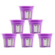 RECAPS (For Keurig) 6 Pcs/pack K-cups Reusable for Keurig 2.0 &amp; 1.0 Brewers K Cup Empty Refillable Coffee Capsule...