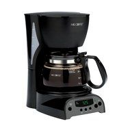 Black Coffee 4-cup Programmable Coffee Maker