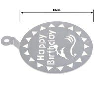 Aimeart Bakeware Food Grade Plastic Happy Birthday Imprint Mat Cake Decorating Tool, Pack of 3 N2