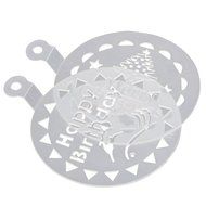 Aimeart Bakeware Food Grade Plastic Happy Birthday Imprint Mat Cake Decorating Tool, Pack of 3 N3