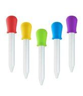 BRAND NEW 5 ML LIQUID DROPPERS - Silicone and Plastic Droppers - FDA Approved Silicone and Plastic Pipettes -...