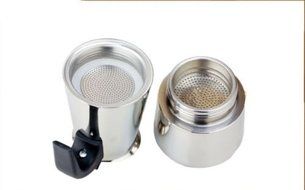 Olayer 100ML, 200ML, 300ML, 450ML ITALIAN Stainless Coffee Pot Maker Expresso Moka Pot N4